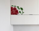 Beautiful Flowers Cabinet Decor Vinyl Wall Art Decal